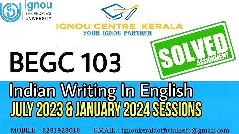 Begc 103 solved assignment 2023-24 | ignou begc 103 assignment answer 2023-2024