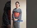 デニム着物とアンティーク帯コーデ👘 #着物 #着物コーデ #サクランキモノ #kimono #shorts