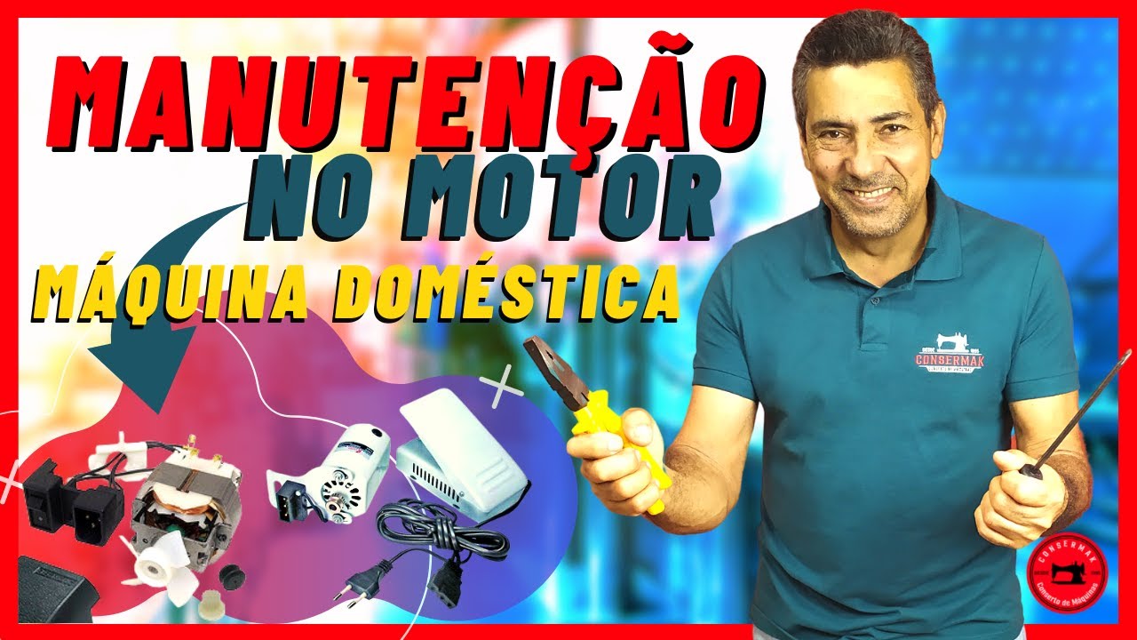 🏋 MOTOR DA MÁQUINA SEM FORÇA | Manutenção no Motor Máquina Doméstica