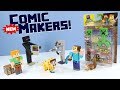 Minecraft New Comic Maker Action Figures & App Review Mattel Toys