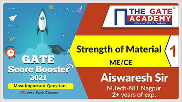 Part 1 | Strength of Materials GATE Questions | GATE Score Booster | GATE Revision | GATE 2021