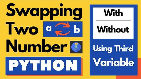 Swapping Two Number With / Without Using Third Variable in Python | Gelvix Tech