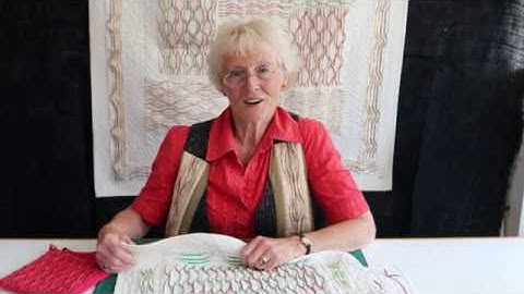 Embellish Tucks with Thread and Yarn demonstrated by Jennie Rayment
