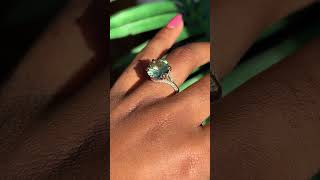 6.85ct Round Sapphire ring by Anueva Jewelry