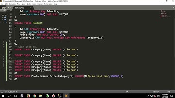 SQL 2014 - Bài 7 Các lệnh INSERT, UPDATE và DELETE cơ bản