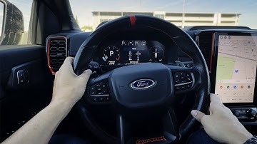 Steering Wheel and Cluster in the Ford Ranger Raptor