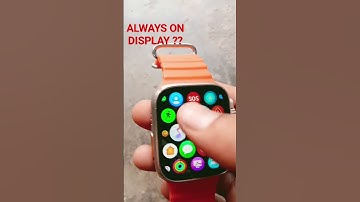 How to set always on display t800 ultra smart watch? ???