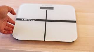 Ollieroo White 400lb Precision Digital Body Weight Bathroom Scale