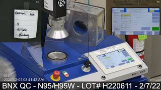 BNX N95 Mask Quality Control Review - Lot / Batch # H220611, Model H95W  - 02/07/22