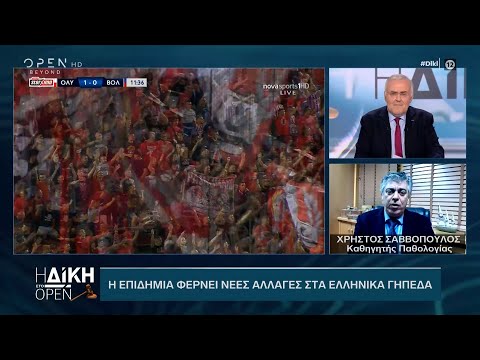 Τι αλλάζει στα ελληνικά γήπεδα λόγω πανδημίας | Η Δίκη στο OPEN 20/12/2021 | OPEN TV