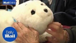 Robot baby seal 'Paro' helps elderly dementia patients in Hong Kong  Daily Mail