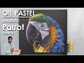 How to Draw A Realistic Parrot Bird Face in Oil Pastel | step by step | Supriyo