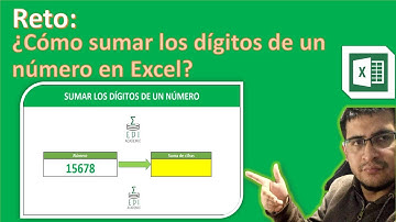 Reto 7. ¿Cómo sumar los digitos de un número en excel. Revisa mi solución?.