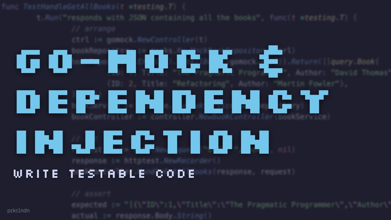 Level Up Your Go Unit Tests with go-mock and Dependency Injection - YouTube