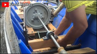 Pemasangan mesin perahu kayu panjang 7 meter || part 2 (Selesai)