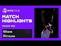 Shelby Rogers vs. Elina Svitolina | 2021 Miami Open Round 2 | WTA Match Highlights