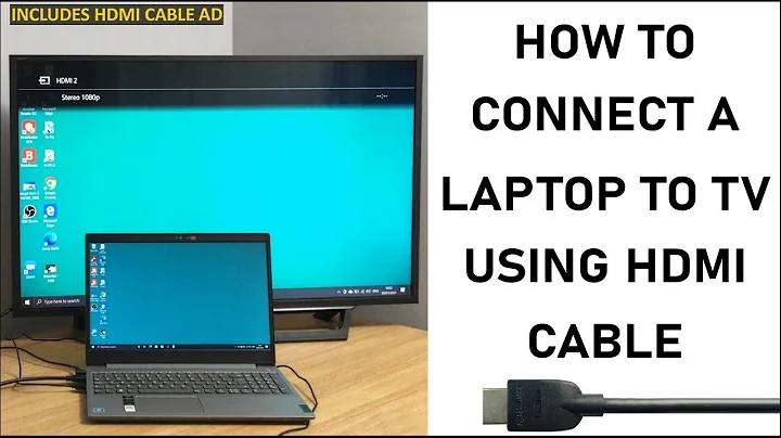 How To Connect Your Laptop To The TV Using HDMI Cable - 2021 Update | WINDOWS 10 | STEP BY STEP