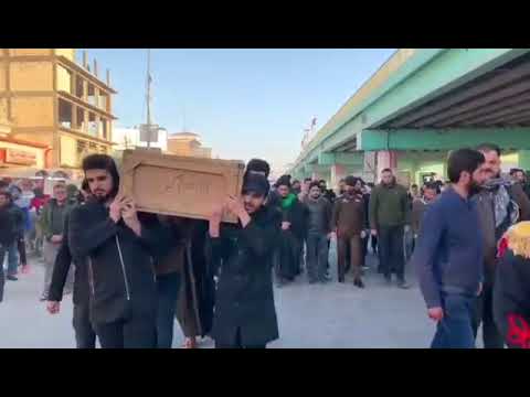 شرطة ميسان تقوم بتشييع الشهيد الرائد البطل المغدور حسام العلياوي بحضور غفير من ابناء محافظة ميسان