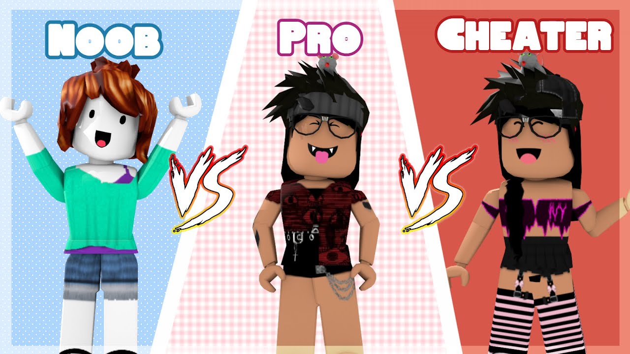 Tower Of Hell Noob Vs Pro Vs Cheater Roblox Youtube - roblox pro girl avatar