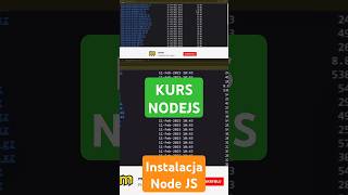 Jak zainstalować Node JS #naukaprogramowania #nodejs