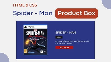 Create Product Card - Spider Man | HTML & CSS 🕷️🕷️