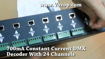 700mA Constant Current DMX Decoder With 24 Channels led decoders