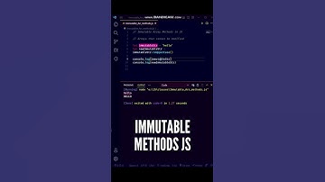 🔥🔥 Immutable Methods in JavaScript - Immutable Array Methods #shorts #programming #code #javascript