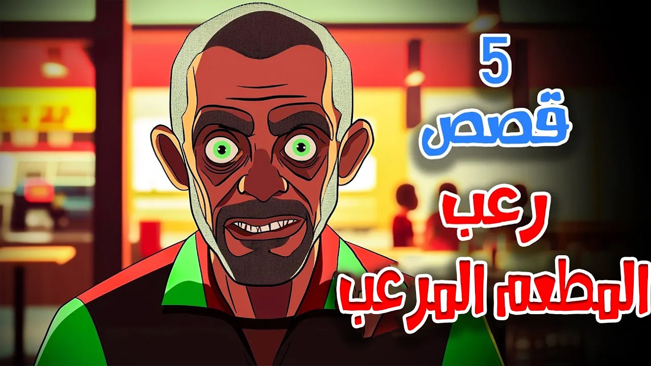 5 قصص رعب انيميشن ليلة في مطعم السفاح | هلاوس الرعب