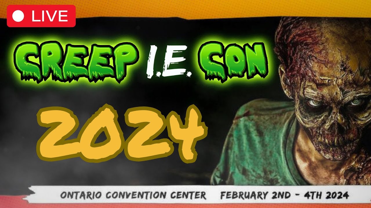 🔴LIVE CREEP I.E. CON 2024 Halloween Horror CreepIE Spooky 