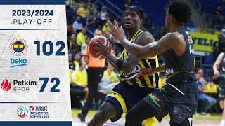 Fenerbahçe Beko (102-72) Aliağa Petkimspor - TSBSL - Play-Off Çeyrek Final | 2023/24