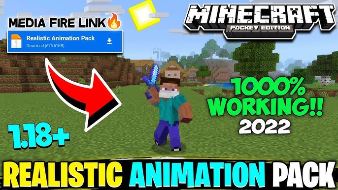 NEW PLAYER ANIMATION! - MOD New Animation Player Minecraft PE 1.19+ 