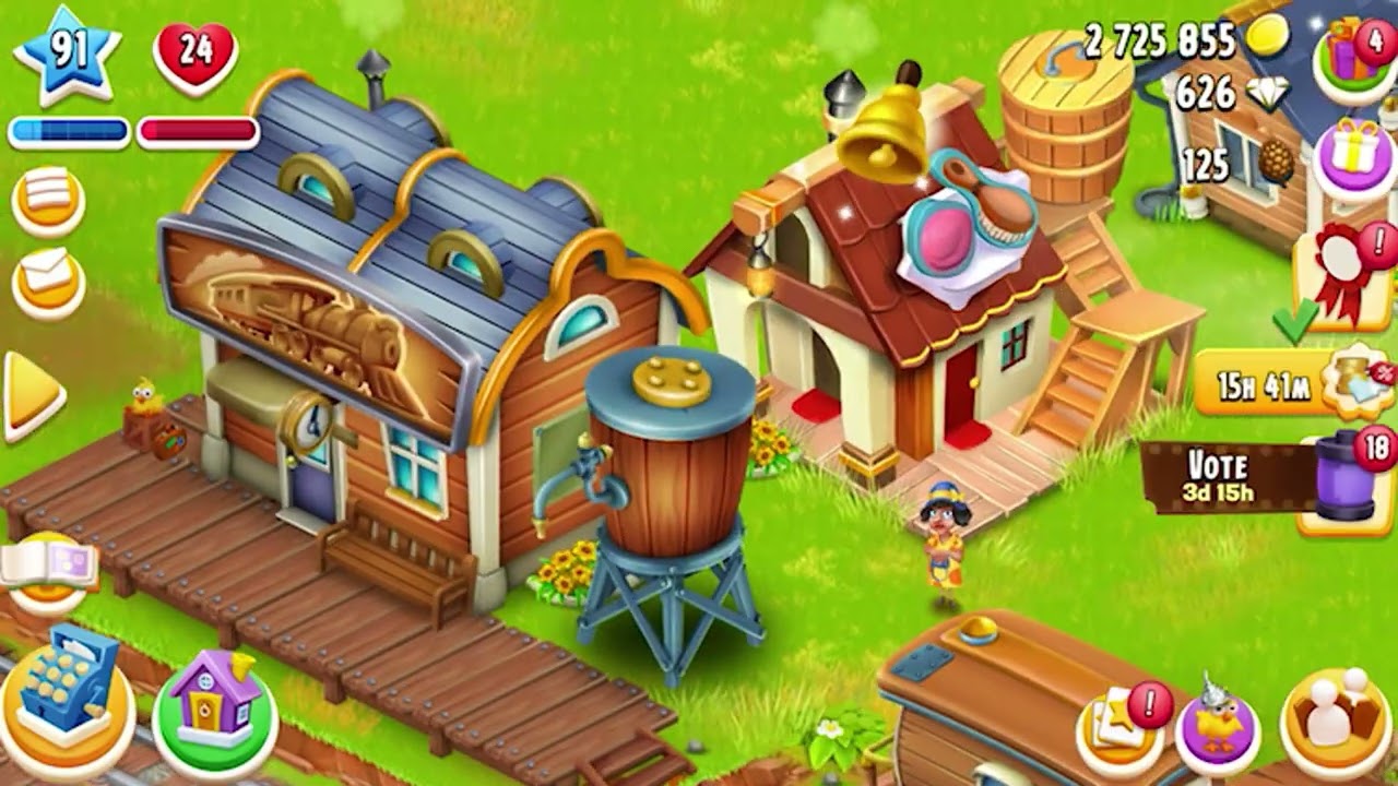 Relaxing Hayday level 91 gameplay Part 1