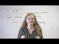 English Pronunciation - P  B