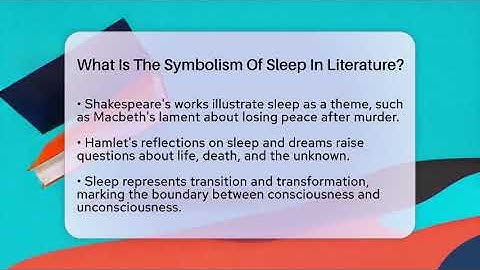 What Is The Symbolism Of Sleep In Literature? - The Prose Path