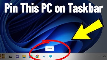 Add & Pin this PC to Taskbar in Windows 11 | How To Put Computer icon "this pc" to taskbar 🖥️📌✔️