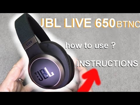 How to use JBL LIVE 650BTNC wireless headphones (instructions)