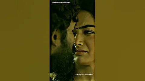 Rashmika Mandanna kissing Scene Status Video 💖✨✨ II Full Screen WhatsApp Status #Shorts#ytshorts