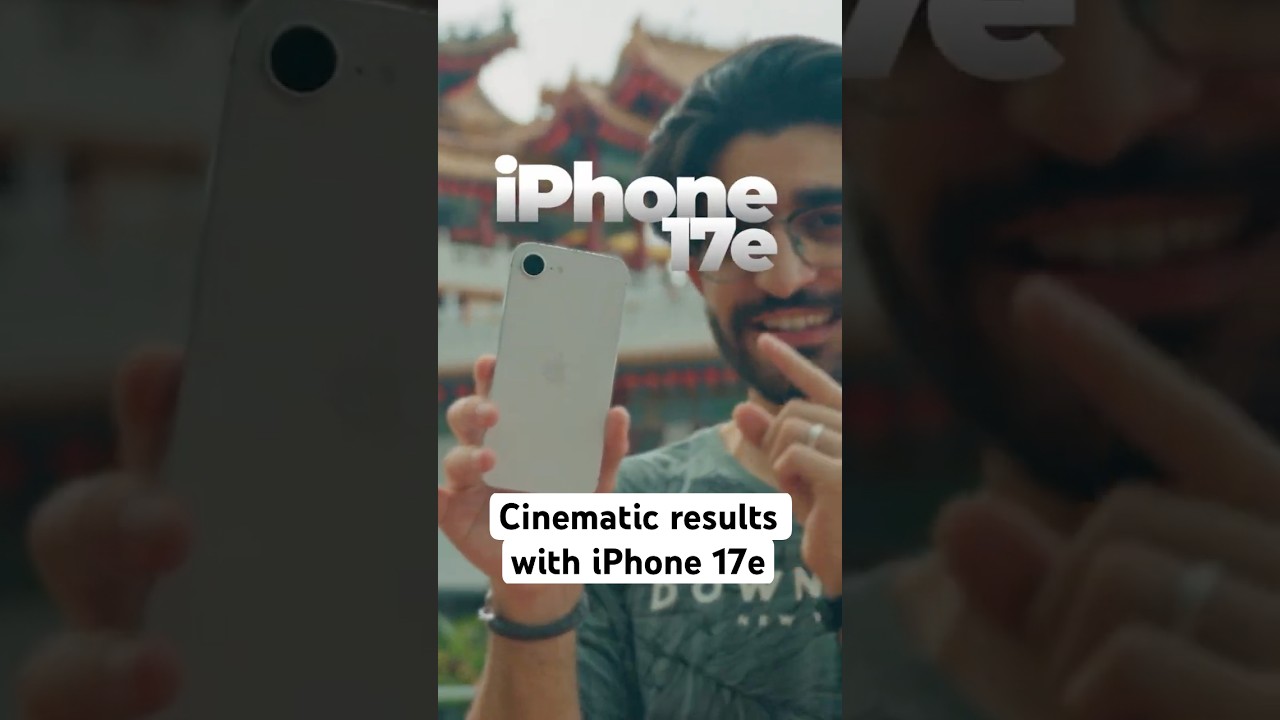 How to shoot cinematic with NO APPLE LOG - iPhone 17e