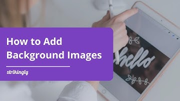 How to Add Background Images