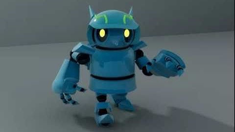 Walk Cycle Test Render: Robot Character(3ds Max)