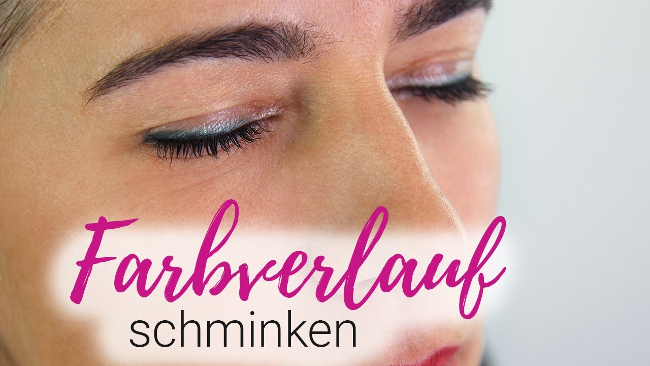 Farbverlauf mit Eyeliner und Kajal schminken YouTube