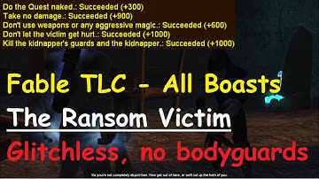 Fable TLC All Boasts - The Ransom Victim - Glitchless, no Bodyguards