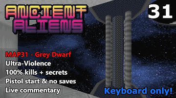 Doom II: Ancient Aliens - MAP31 (Grey Dwarf) - Ultra-Violence 100% - Keyboard Only