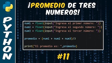 Como Calcular el Promedio de Tres Números en Python | #11