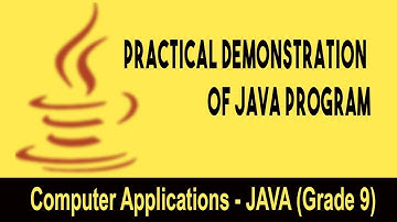 Computer science: Introduction to JAVA GUI | Practical Demonstration of Java Program | Unit 10