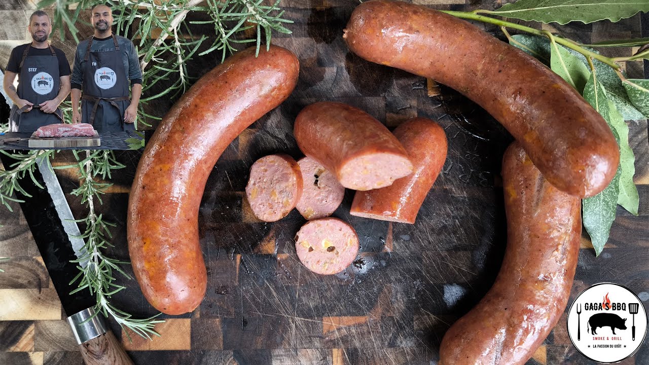 Recette de Saucisses Fumées du Texas Maison au Jalapeños et Cheddar | Barbecue Authentique