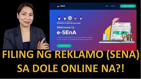 FILING NG REKLAMO SA DOLE ONLINE NA?!