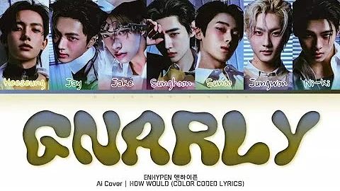 [AI COVER] HOW WOULD ENHYPEN SING 'GNARLY' BY KATSEYE (Color Coded Lyrics)