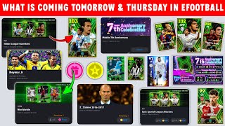 What is Coming On Tomorrow & Thursday In eFootball 2024 Mobile | 7th Anniversary Campaign, Free Coin