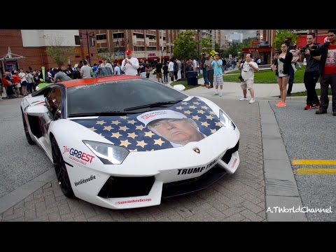 FUNNY Donald Trump Lamborghini Aventador! Trumpventador Make America GR8 Again